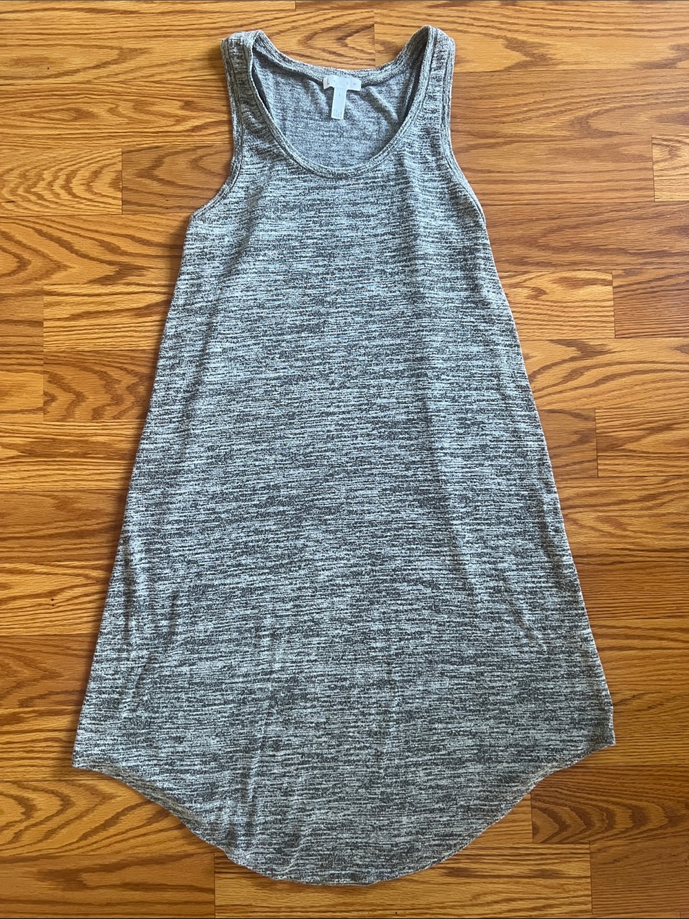 Sleeveless Heather Gray Tank Dress